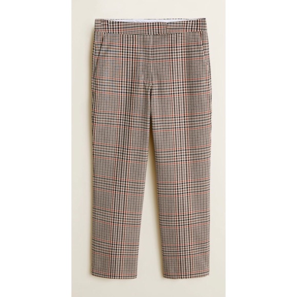 mango plaid pants
